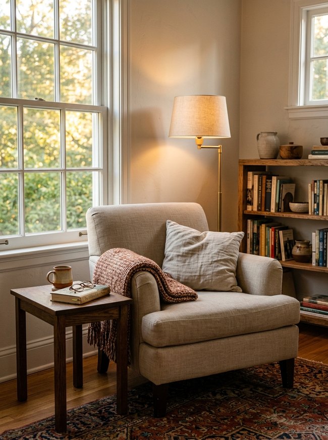 Warm Glow Corner Lamp
