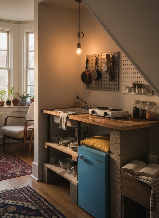 Under-Stair Budget Nook