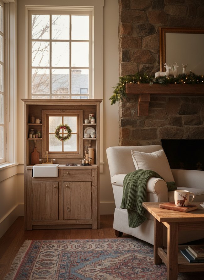 Miniature Wreath Window