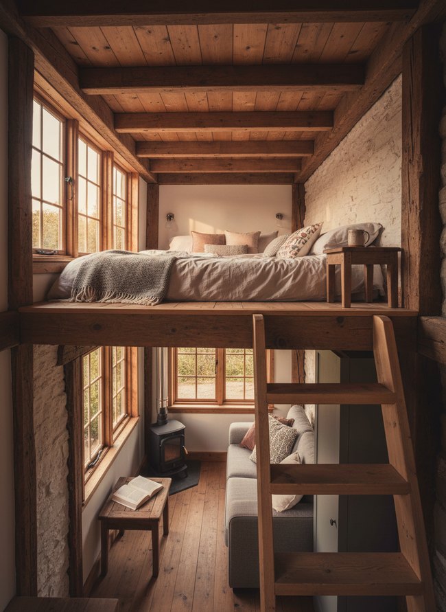 Rustic Wood Beam Hideaway