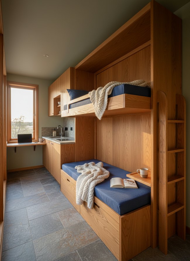 Fold-Down Wall Bunk