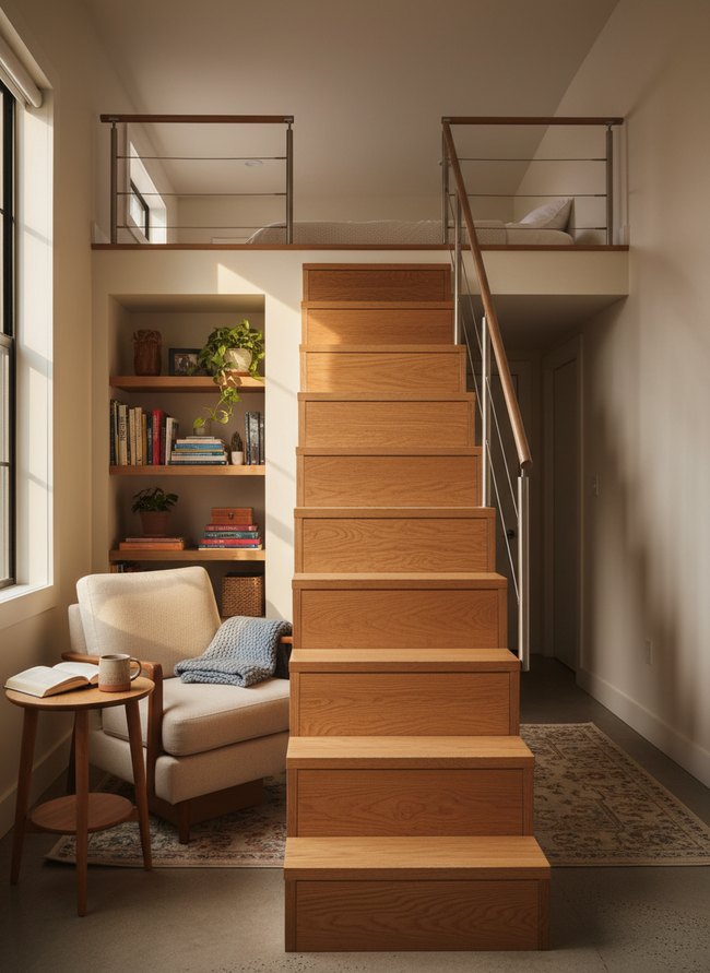 Pull-Out Tread Staircase