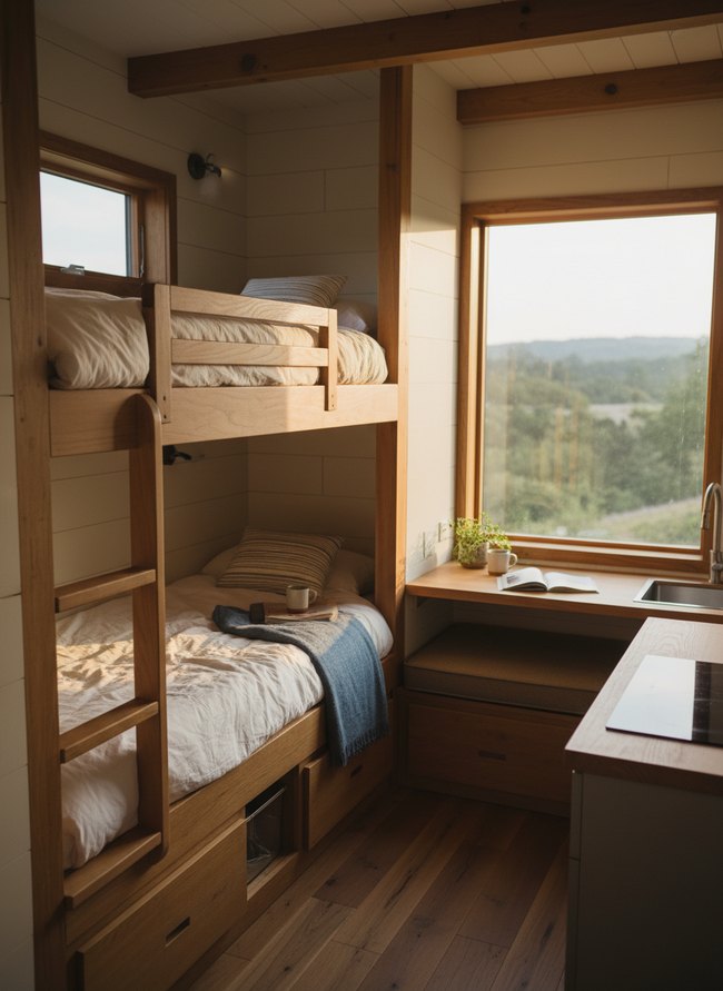 Corner L-Shape Bunk Suite