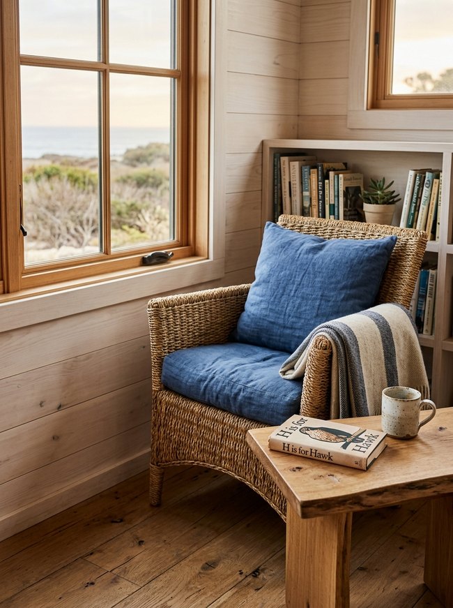 Seagrass Weave Reading Nook