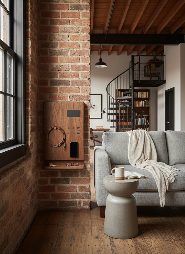 Wall-Mounted Shelf Charger
