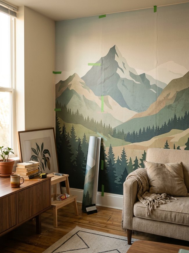 Peel Stick Mural Scene