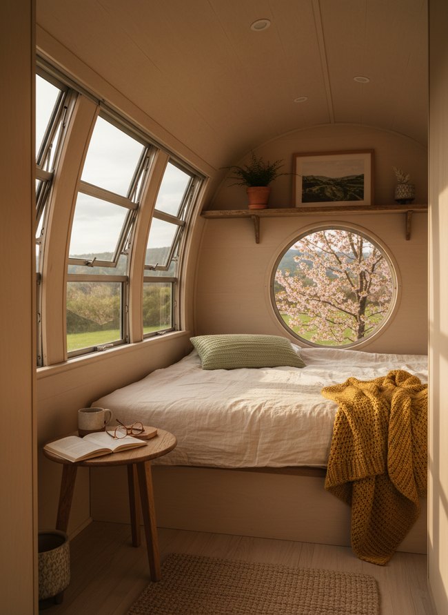 Sunlit Minimalist Sleeping Alcove