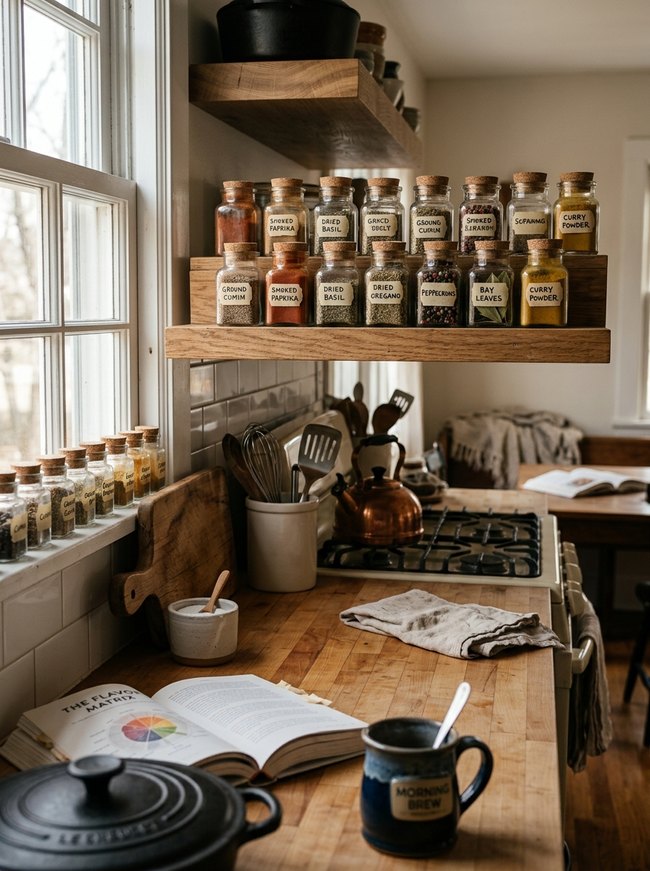 Tiered Spice Jar Arrangement