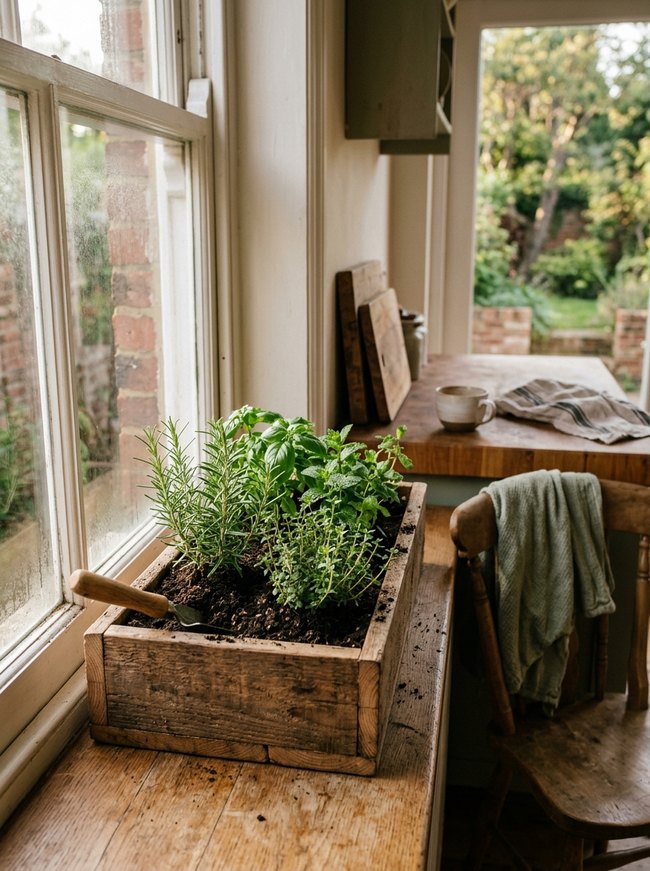 Miniature Herb Garden Planter