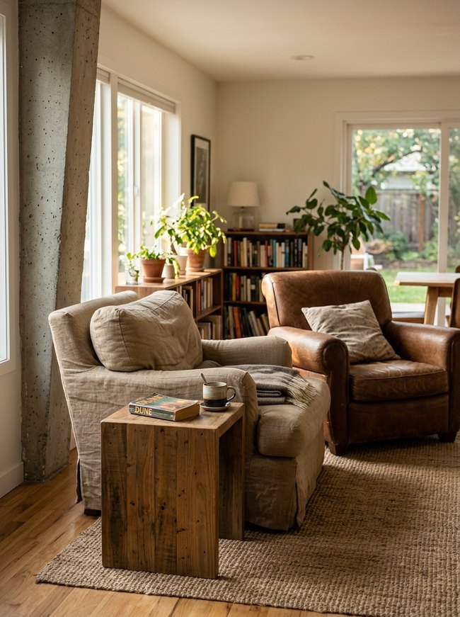 Overstuffed Furniture Arrangement
