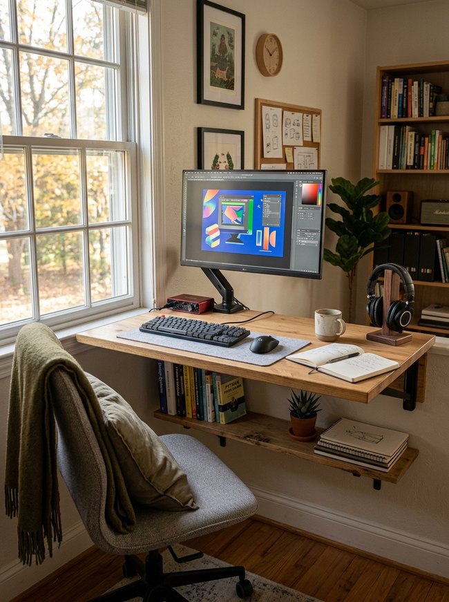 Wall-Mounted Desk Smart Studio