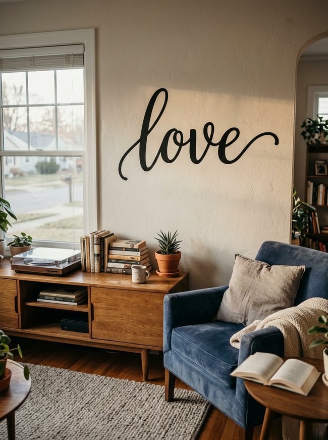 Love Script Wall Decal