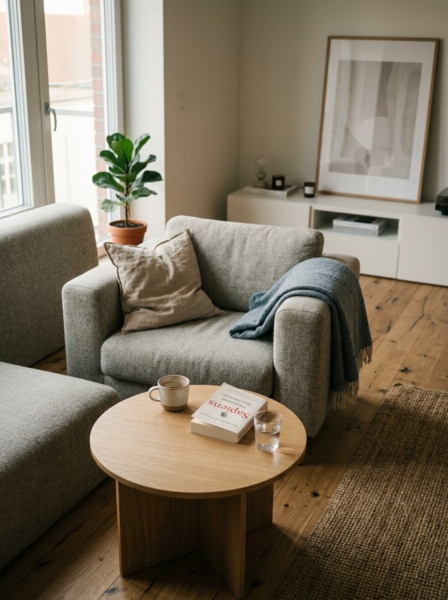 Minimalist Scandi Living Space
