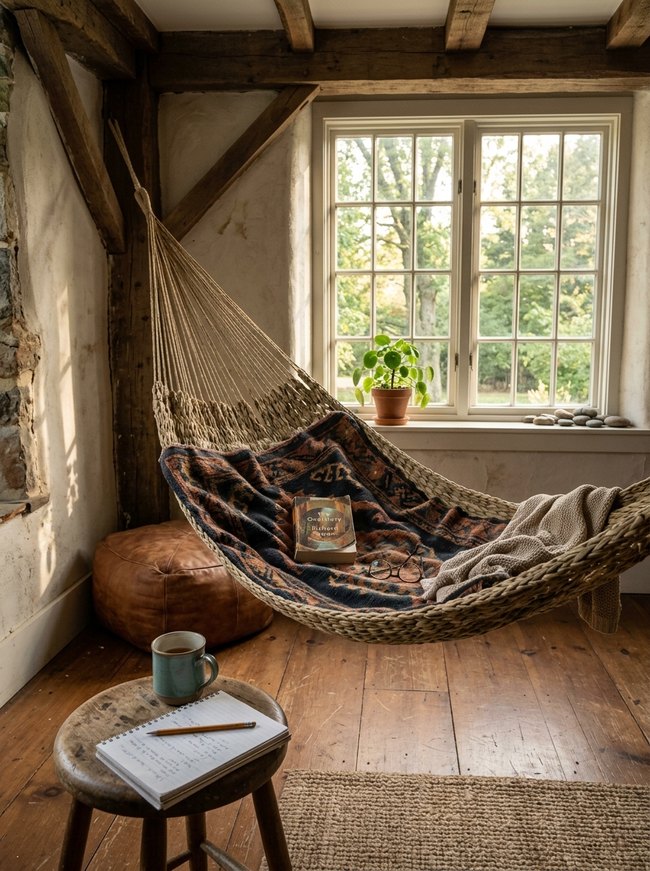 Woven Palm Hammock Hideaway