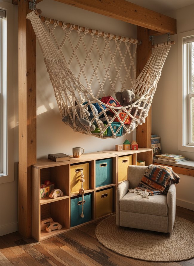 Wall Mounted Net Hammock