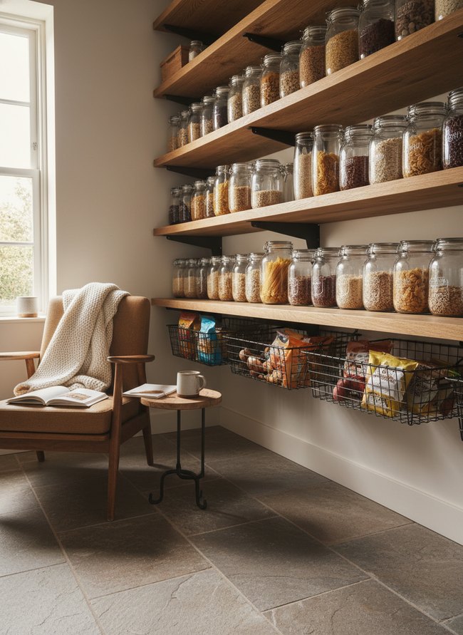 Under-Shelf Basket Storage