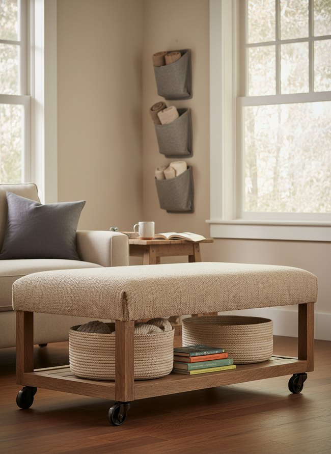 Wall Mounted Fabric Cubbies