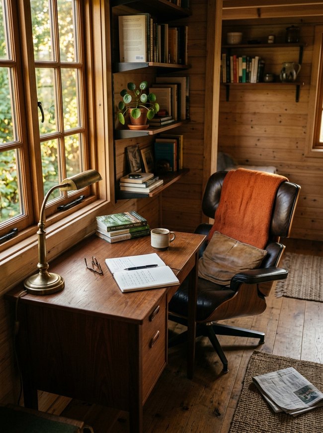 Mid-Century Study Alcove