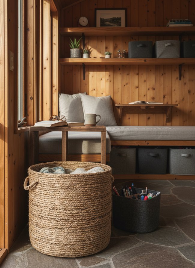 Seagrass Rope Storage Basket