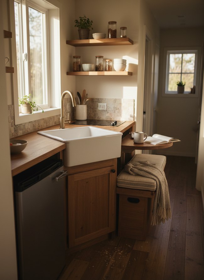 Corner Fit Prep Sink