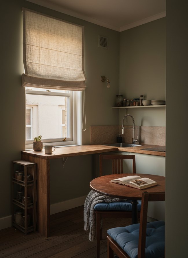 Foldaway Roman Shade