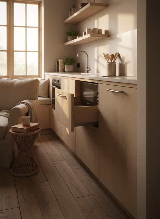 Under-Counter Microwave Pullout