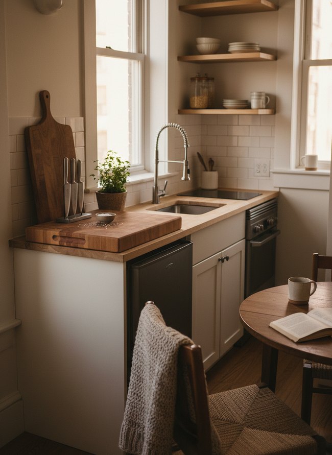 Corner Cutting Board Station