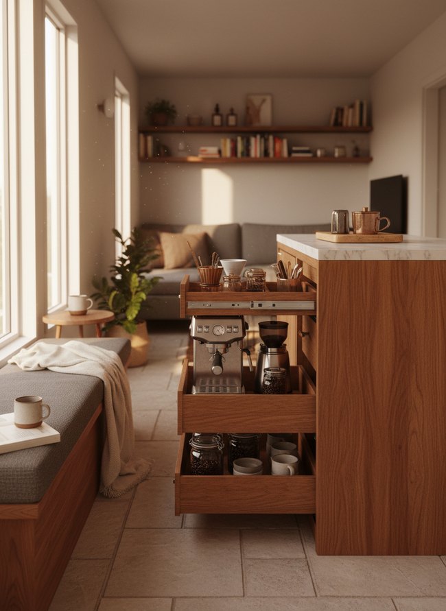 Pull-Out Drawer Bar