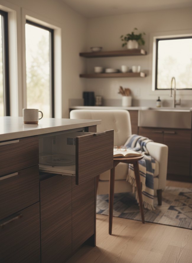 Panel-Ready Hidden Microwave