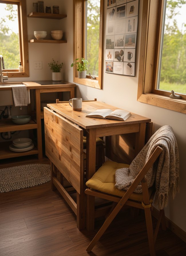 Space-Saving Console Dining