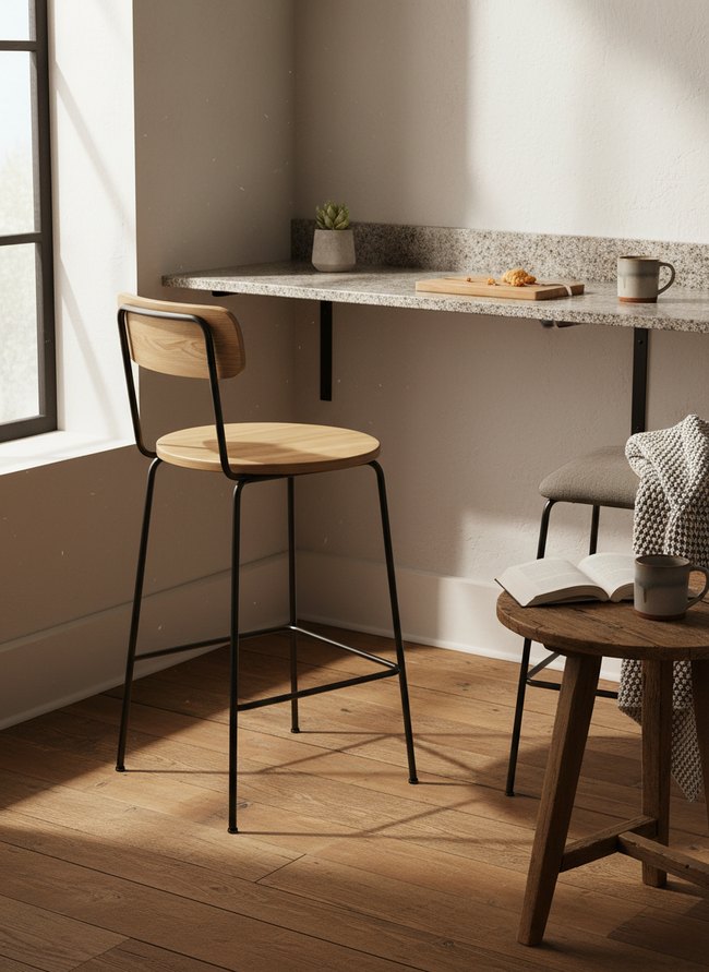 Minimalist Metal Bar Chair