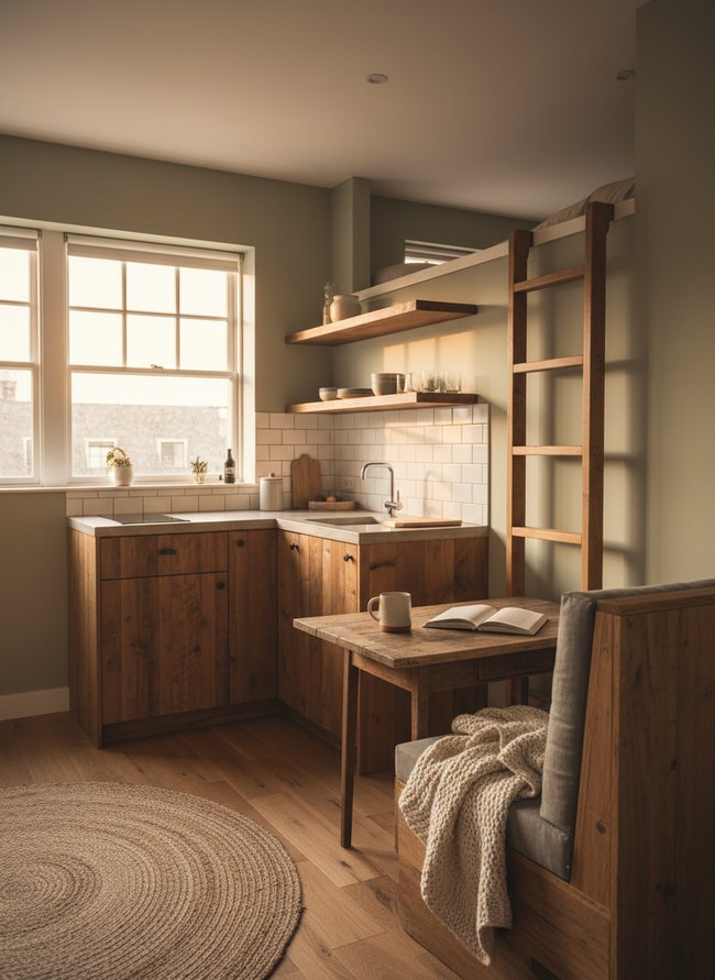 Corner L-Shape Loft Design