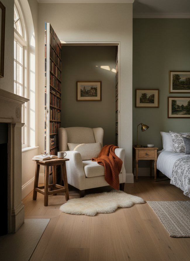 Hidden Bookshelf Sanctuary