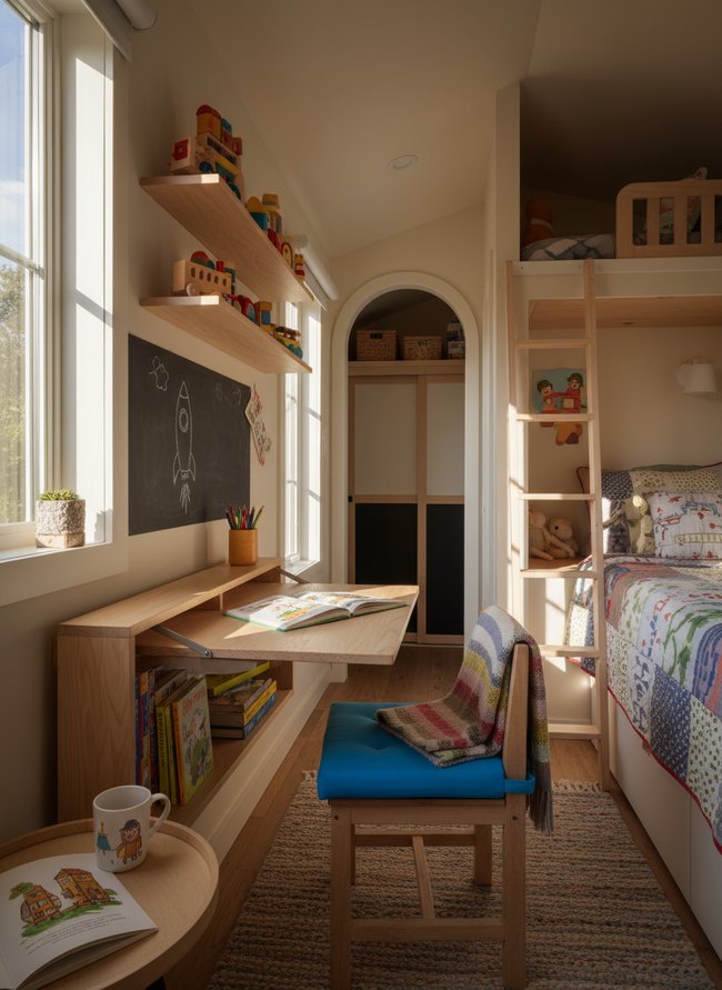 Fold-Down Desk Retreat