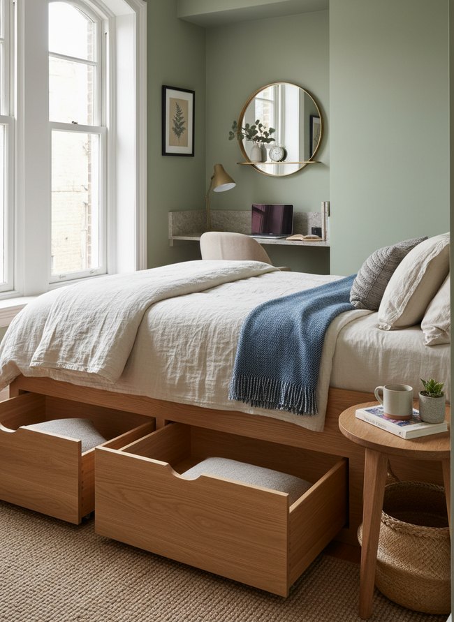 Integrated Under-Bed Storage