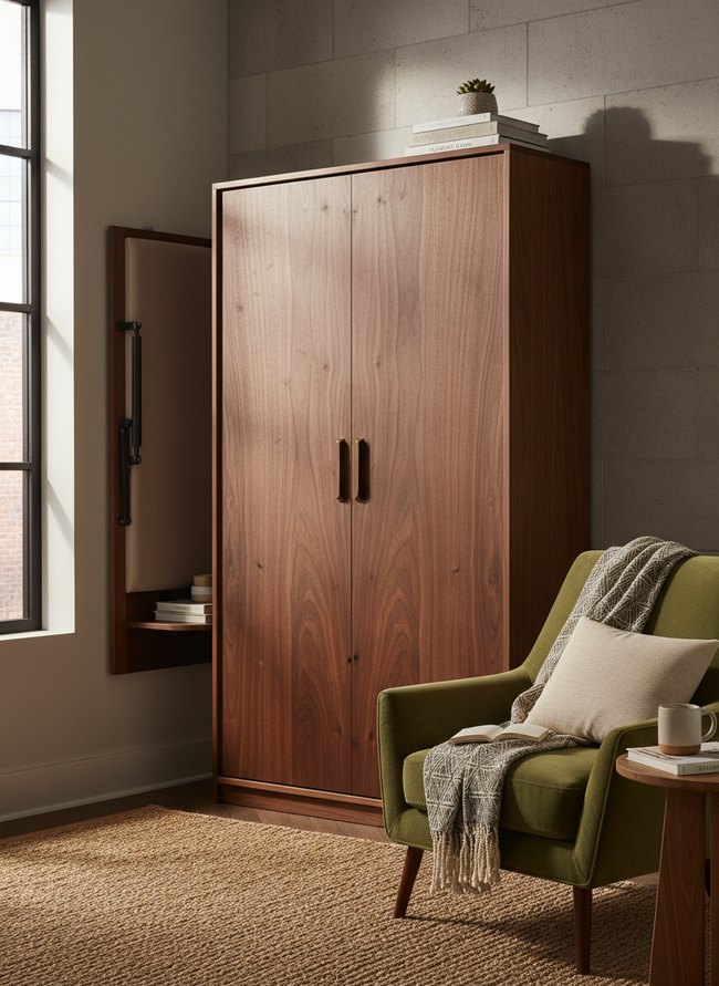 Cabinet Enclosed Folding Bed