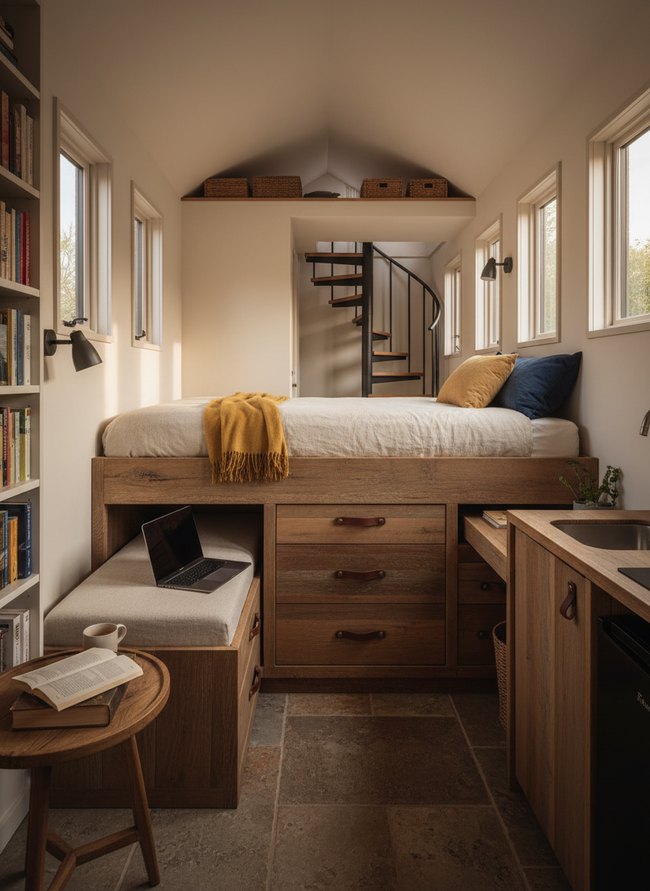 Hidden Compartment Ottoman Bed