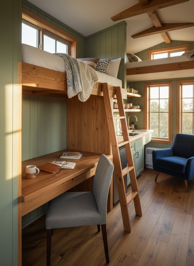 Integrated Desk Bunk System