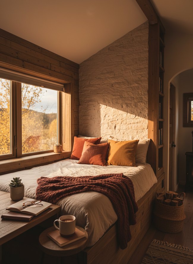 Amber Glow Window Bed
