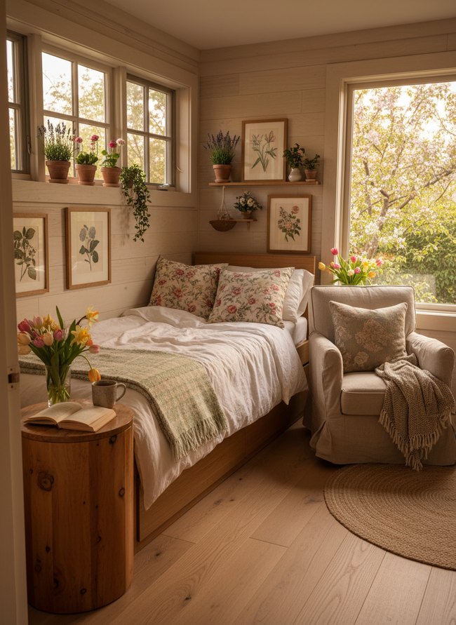 Fresh Floral Cozy Corner