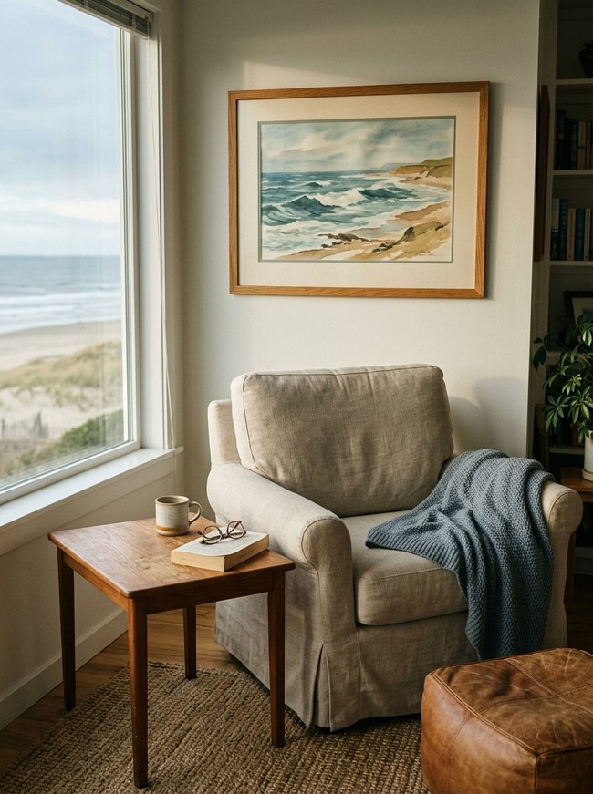 Coastal Watercolor Seascape