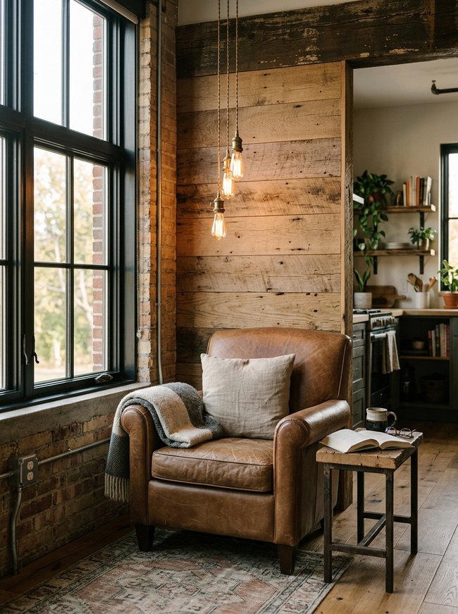Edison Bulb Reading Nook