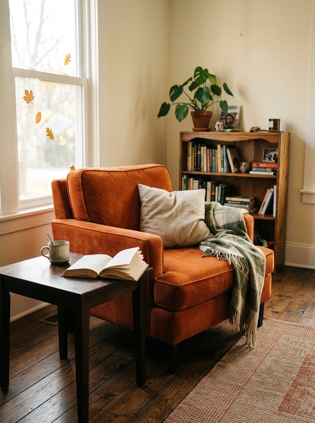 Amber Leaf Window Decals