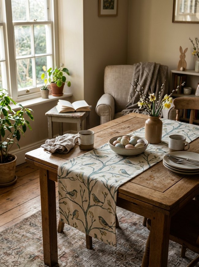 Chirp Nestling Table Runner
