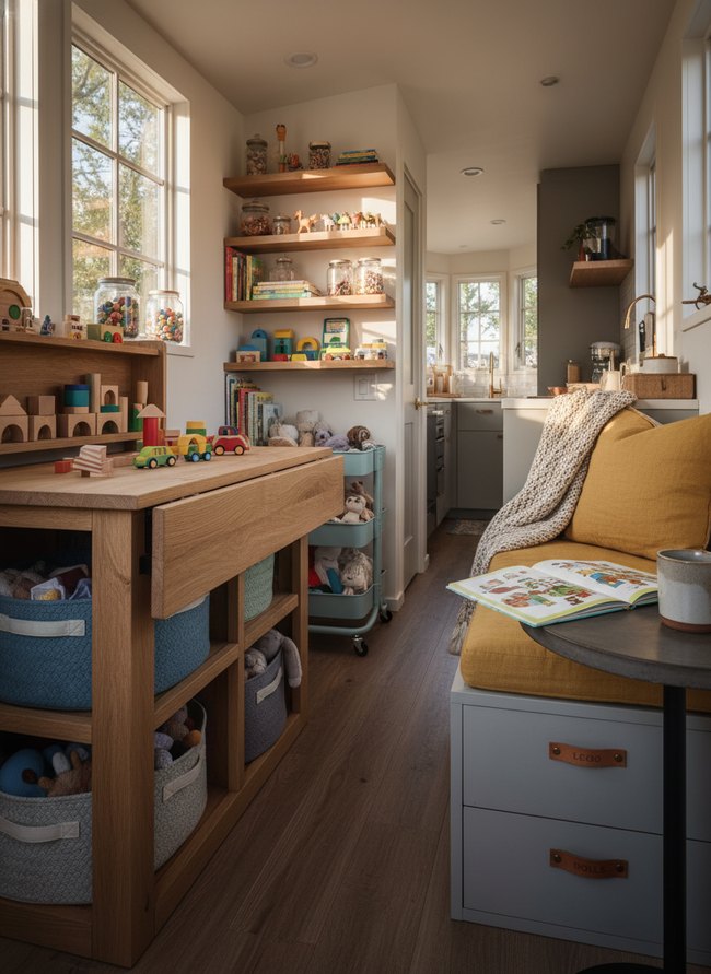 Fold Down Play Table