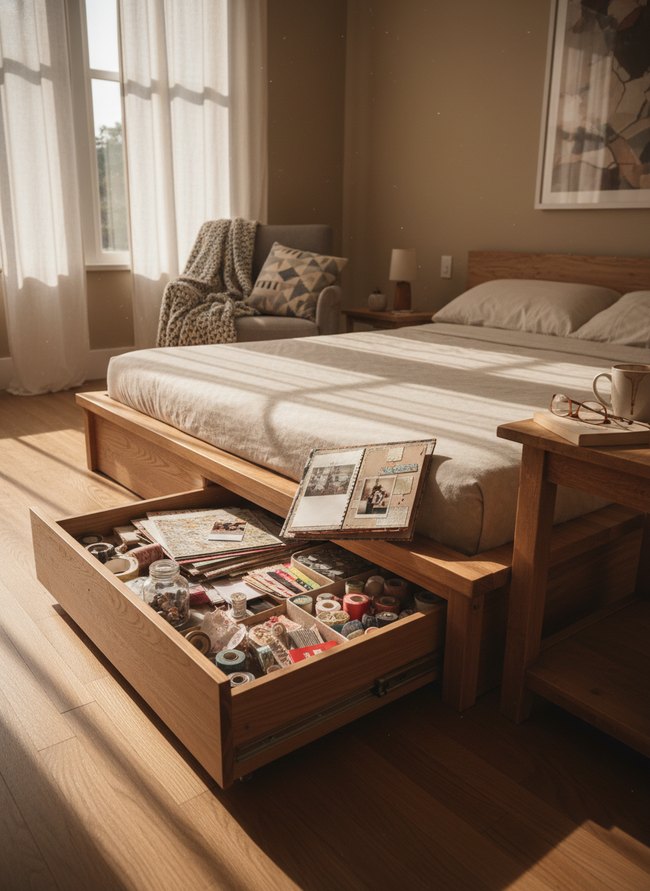 Under-Bed Scrapbook Drawer