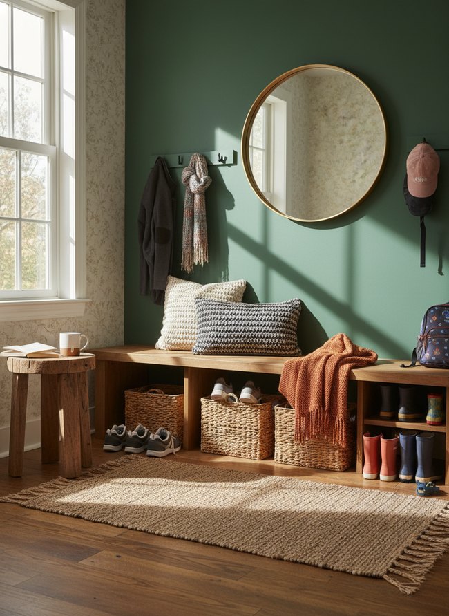 Mudroom Entry Shoe Bench