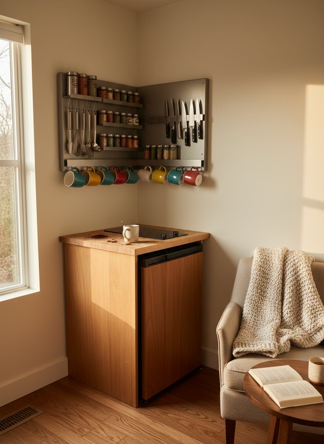 Corner Magnetic Storage Panel