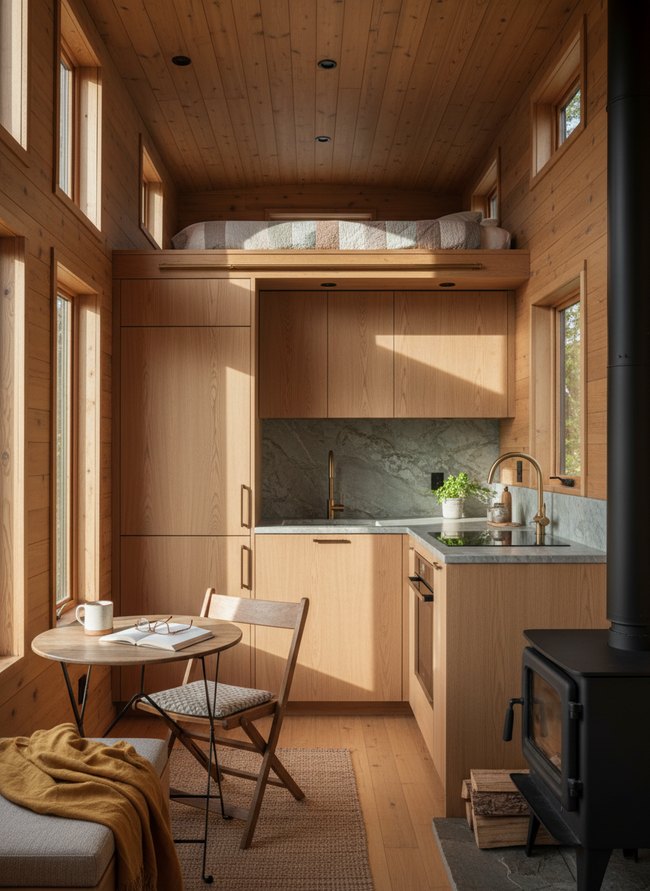 Hidden Appliance Wall Kitchen