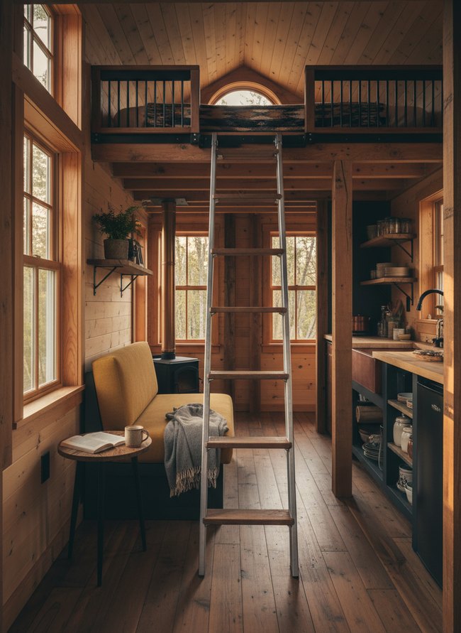 Portable Metal Loft Stool